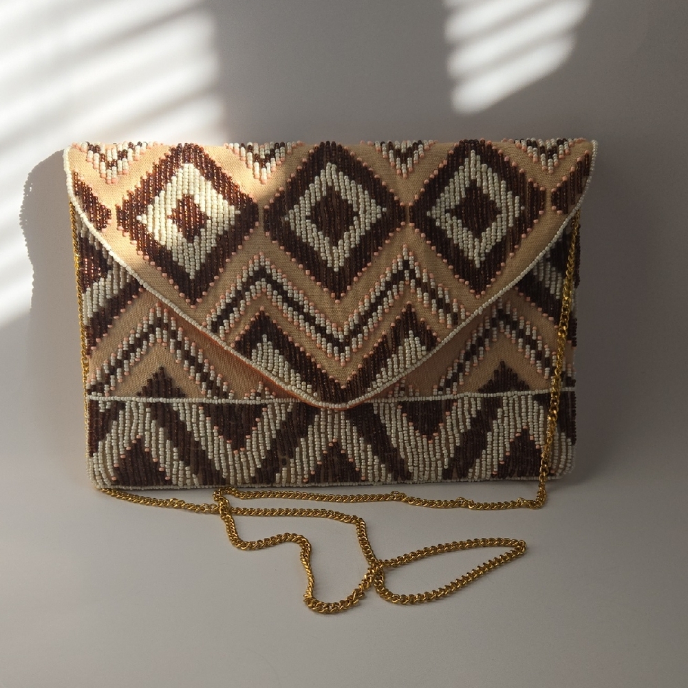 Francesca's Beaded Diamond-Pattern Convertible Cl… - image 3